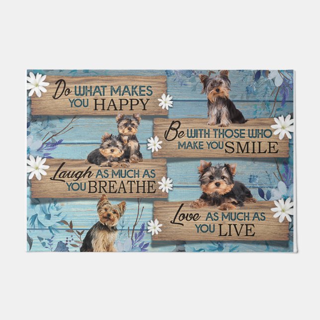 Custom Dog Names Doormat, Funny Dogs Mat (Voorkant)