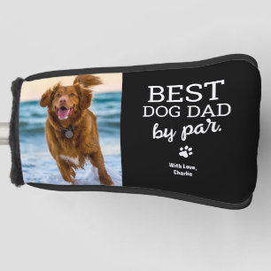 Custom Dog Photo Best Dog Dad van Par Golfheadcover