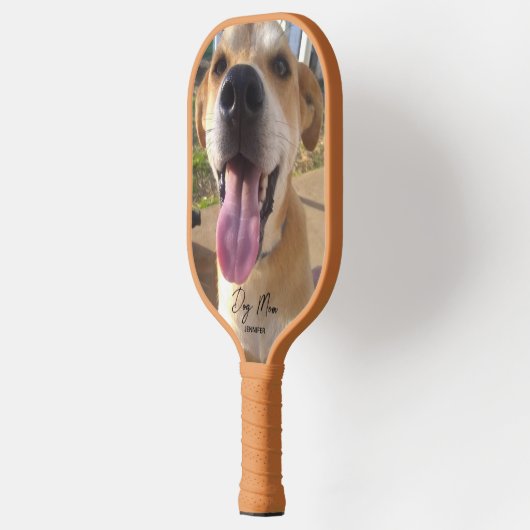 Custom Dog Photo Dog Mam Moederdag Pickleball Paddle (Links)