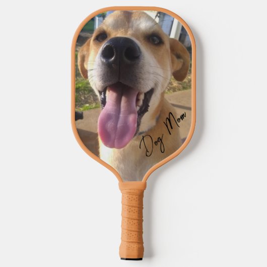 Custom Dog Photo Dog Mam Pickleball Paddle (Achterkant)