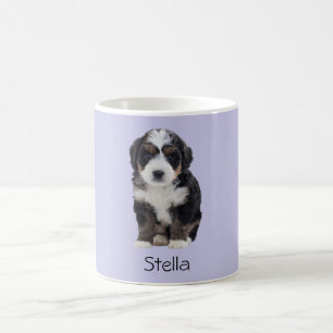 Custom Dog Photo Mok – Misty Lila met Pet Name