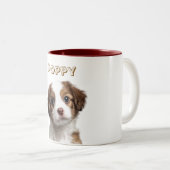Custom Dog Photo Mok - Persoonlijke naam (Voorkant rechts)