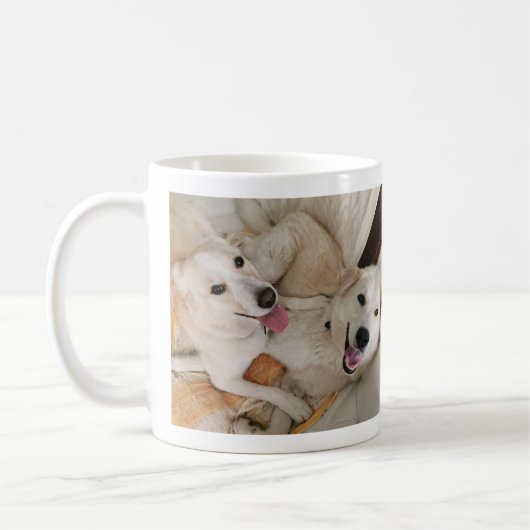 Custom Dog Photo Mug (Gauche)