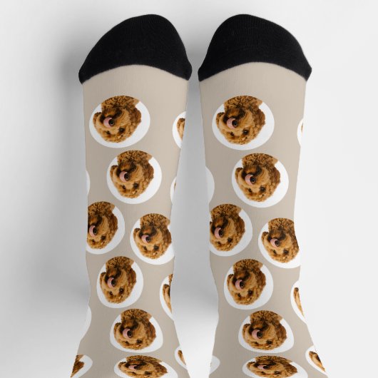 Custom Dog Photo | Personalized Pet Face Sokken (Top)