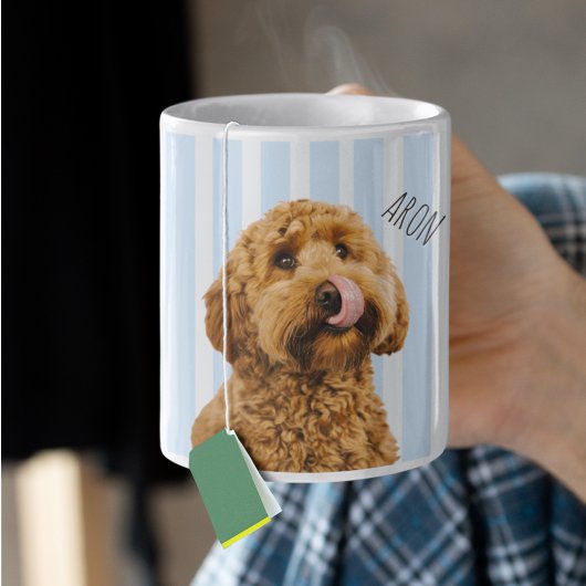 Custom Dog Photo | Personalized Pet Name Koffiemok
