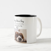 Custom Dog Photo Vaderdag Mok van Rescue Dog (Voorkant rechts)