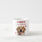 Custom Dog Photo Valentine’s Day Espresso Mug (Devant)