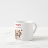 Custom Dog Photo Valentine’s Day Espresso Mug (Devant droit)