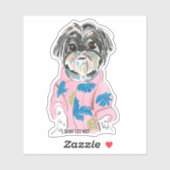 CUSTOM DOG SHIHTZU VOEG UW EIGEN STICKER (Vel)