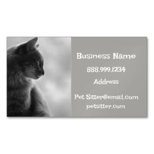 Custom Dog Walker, Pet Sitting Business Service Magnetisch Visitekaartje