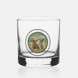 Custom Dog Wedding Favor Dog of Honor Photo cheers Whisky Glas
