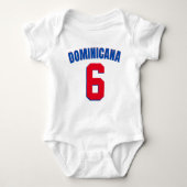 Custom Dominicana World Baseball Classic Dominican Romper (Voorkant)
