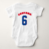 Custom Dominicana World Baseball Classic Dominican Romper (Achterkant)