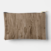 Custom Donkerbruin Tan Beige Woodgrain Patroon Etui (Achterkant)