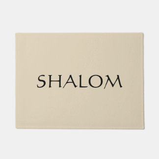 Custom Doormat Beige Shalom Deurmat