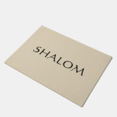 Custom Doormat Beige Shalom Deurmat (Schuin)