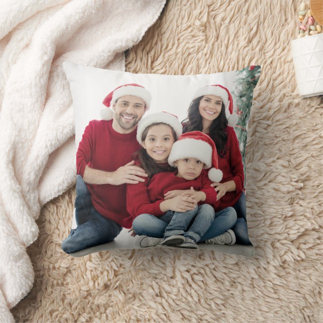 Custom Double Sided Family Photo Kussen (Deken)