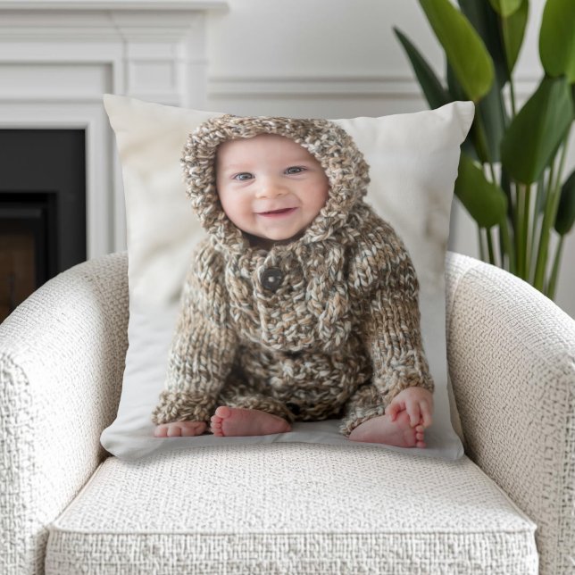 Custom Double Sided Family Photo Kussen (Custom Double Sided Family Photo Throw Pillow)