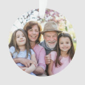 Custom Double Sided Family Two Photo Christmas (devant)