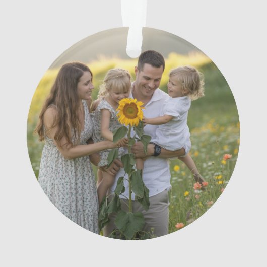 Custom Double Sided Family Two Photo Christmas Cer (dos)