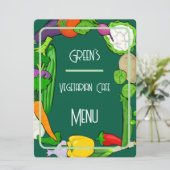 Custom Double Sided Flat Menu Template (Debout devant)