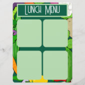 Custom Double Sided Flat Menu Template (Dos)