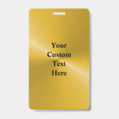 Custom Double Sided Laminated VIP Name Badge (Arrière)