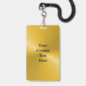 Custom Double Sided Laminated VIP Name Badge (Arrière avec lanière)