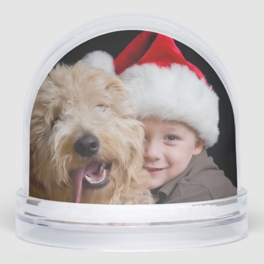 Custom Double-Sided Photo Holiday Snow Globe (Avant)