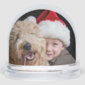 Custom Double-Sided Photo Holiday Snow Globe (Arrière)