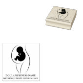 Custom Doula & Birth Coach Professional Logo Rubberstempel (Gestempeld)
