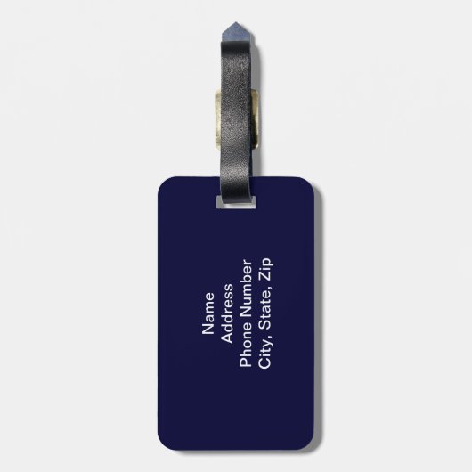 Custom Doves Bagagelabel (Achterkant verticaal)