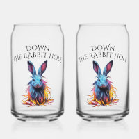 Custom Down Rabbit Hole Blue Bunny