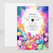 Custom Dreamy Candyland Verjaardag Kaart (Voorkant / Achterkant)