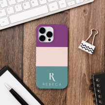Custom Drie Kleur Blok Blush Roze Blauwgroen Paars