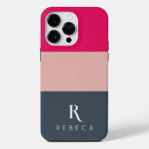 Custom Drie Kleur Blok Blush Roze Framboos Grijs