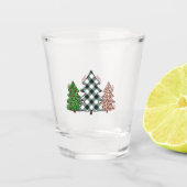Custom Drinkware Kerstboom Ontwerp Drink Shot Glas (Voorkant)