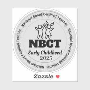 Custom Early Childhood NBCT Nationale Raad Leraar Sticker
