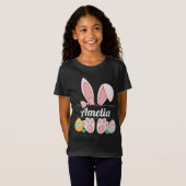 Custom Easter Bunny Name T-shirt (Voorkant volledig)
