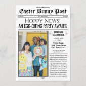 Custom Easter Party Invitation journal w. Photo (Devant)