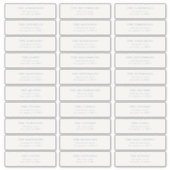 Custom Editable Individual Wedding Guest Address Sticker (Voorkant)