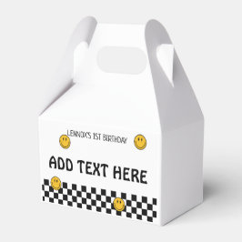 Custom Een Gelukkige Dude 1e Verjaardag Gable Box Bedankdoosjes