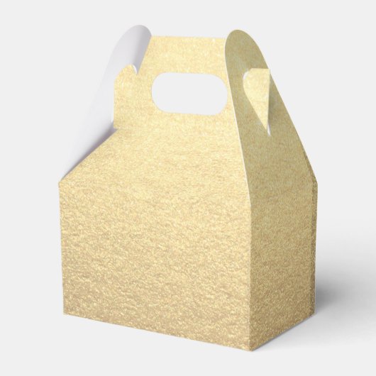 Custom Eenvoudige Clean Gold Business cadeau Logo Bedankdoosjes (Achterkant)