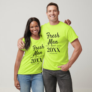 Custom eerstejaars t shirten voor 1e jaars student t-shirt