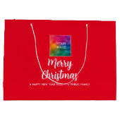 Custom Eigen Afbeelding Bedrijf Logo Tekst Merry C Groot Cadeauzakje (Achterkant)