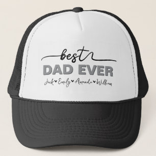 Custom Elegant Beste vader ooit Trucker Pet