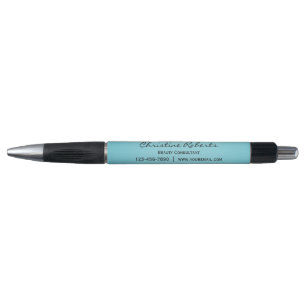 Custom Elegant Blauw Blauwgroen Zakelijk Promotion Pen