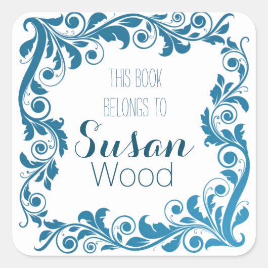 Custom Elegant Boek Bord Stickers (Voorkant)