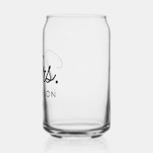 Custom Elegant Future Mrs Modern Verloving Blikvorm Glas (Links)