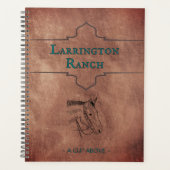 Custom Elegant Horse Ranch Business Planner (Voorkant)